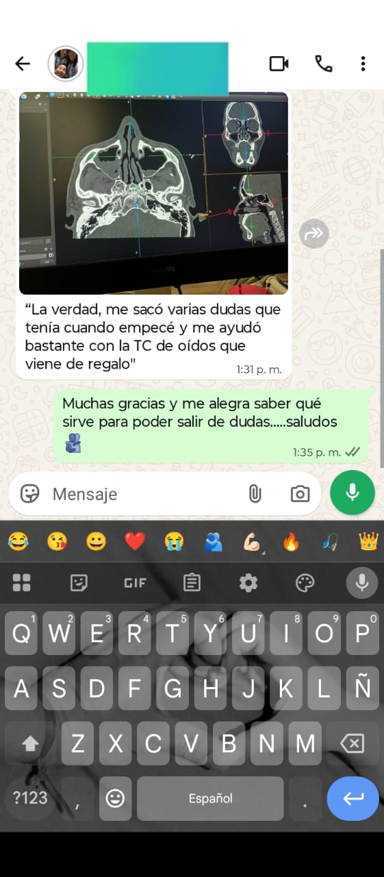 Captura del mensaje del testimonio 2